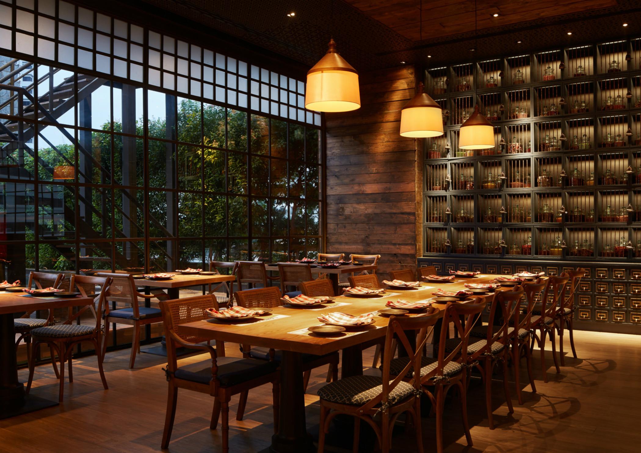 Fraser Suites Sukhumvit Bangkok Exterior foto Interior of the restaurant